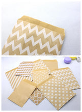 Load image into Gallery viewer, Kraft Paper Bags,Favour bags, treat bags,gift wrapping bag, baked goods bag,Pastry Tool Wrapping Wedding Party Suppl 25pcs/lot