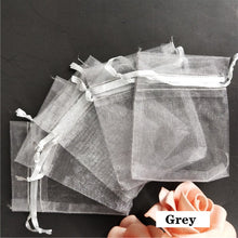 Load image into Gallery viewer, 100PCS 7x9 9x12 10x15 11x16 13x18 15x20 17x23 CM Organza Bags Jewelry Packaging Bags Scented Sachet Gift Pouches 7Z