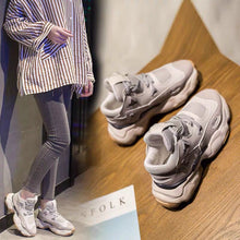 Load image into Gallery viewer, Femmes hiver grosses baskets chaussures décontractées noir 5cm plate-forme panier femme mode luxe Designers vulcanisé chaussures