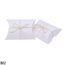Load image into Gallery viewer, 10/20/30/50pcs Kraft Paper Pillow Shape Candy Gift Box For Birthday Home Party Decoration Supplies Wedding Favor Packaging Boxes