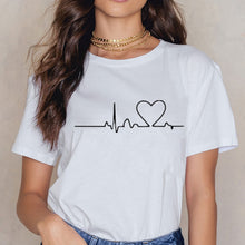 Load image into Gallery viewer, 2020 New Women T-shirts Casual Harajuku Love Printed Tops Tee Summer Female T shirt Short Sleeve T shirt For Women Clothing