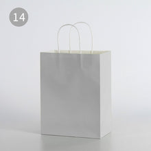 Load image into Gallery viewer, 10pcs/Kraft paper bag portable bag large take out bag clothing shopping small gift bag