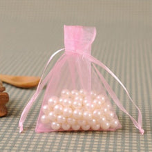 Load image into Gallery viewer, 50Pcs Organza Bag Jewelry Packaging Gift Candy Wedding Party Goodie Packing Favors Pouches Drawable Bags Present Sweets Pouches