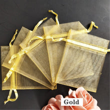 Load image into Gallery viewer, 100PCS 7x9 9x12 10x15 11x16 13x18 15x20 17x23 CM Organza Bags Jewelry Packaging Bags Scented Sachet Gift Pouches 7Z