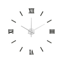 Load image into Gallery viewer, Modern Art 3D DIY Wall Sticker Clock Home Decor Simple Useful Functioning Acrylic Mirror Wall Sticker Clock for Living Room