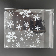 Load image into Gallery viewer, 100pcs Wedding Party Decoration Gift Packing Bag Plastic Biscuits Packaging Bread Baking Supplies White Dot Candy Cookie Package