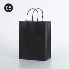 Load image into Gallery viewer, 10pcs/Kraft paper bag portable bag large take out bag clothing shopping small gift bag