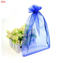 Load image into Gallery viewer, 100PCS 7x9 9x12 10x15 11x16 13x18 15x20 17x23 CM Organza Bags Jewelry Packaging Bags Scented Sachet Gift Pouches 7Z