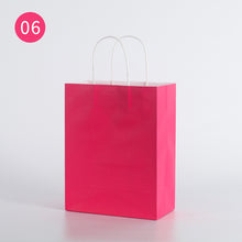 Load image into Gallery viewer, 10pcs/Kraft paper bag portable bag large take out bag clothing shopping small gift bag