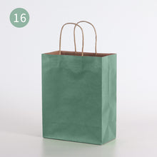 Load image into Gallery viewer, 10pcs/Kraft paper bag portable bag large take out bag clothing shopping small gift bag