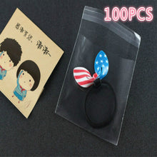 Load image into Gallery viewer, 100pcs Wedding Party Decoration Gift Packing Bag Plastic Biscuits Packaging Bread Baking Supplies White Dot Candy Cookie Package