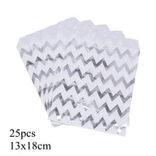 Load image into Gallery viewer, 25pcs/pack 18cm Gift Bags Paper Pouch Rose Gold Paper Food Safe Bags Birthday Wedding Party Favors Gift Bags Packing for Guests