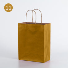 Load image into Gallery viewer, 10pcs/Kraft paper bag portable bag large take out bag clothing shopping small gift bag