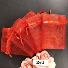 Load image into Gallery viewer, 100PCS 7x9 9x12 10x15 11x16 13x18 15x20 17x23 CM Organza Bags Jewelry Packaging Bags Scented Sachet Gift Pouches 7Z