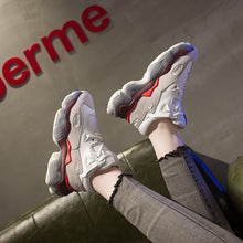 Load image into Gallery viewer, Femmes hiver grosses baskets chaussures décontractées noir 5cm plate-forme panier femme mode luxe Designers vulcanisé chaussures