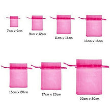 Load image into Gallery viewer, 100PCS 7x9 9x12 10x15 11x16 13x18 15x20 17x23 CM Organza Bags Jewelry Packaging Bags Scented Sachet Gift Pouches 7Z