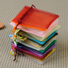 Load image into Gallery viewer, 50Pcs Gift Organza Bag Jewelry Packaging Candy Wedding Party Goodie Packing Favors Cake Pouches Drawable Bags Present For Sweets