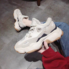 Load image into Gallery viewer, Femmes hiver grosses baskets chaussures décontractées noir 5cm plate-forme panier femme mode luxe Designers vulcanisé chaussures