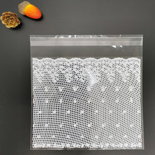 Load image into Gallery viewer, 100pcs Wedding Party Decoration Gift Packing Bag Plastic Biscuits Packaging Bread Baking Supplies White Dot Candy Cookie Package