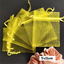 Load image into Gallery viewer, 100PCS 7x9 9x12 10x15 11x16 13x18 15x20 17x23 CM Organza Bags Jewelry Packaging Bags Scented Sachet Gift Pouches 7Z