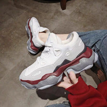 Load image into Gallery viewer, Femmes hiver grosses baskets chaussures décontractées noir 5cm plate-forme panier femme mode luxe Designers vulcanisé chaussures