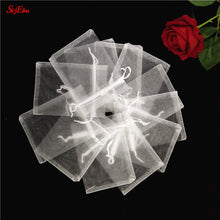 Load image into Gallery viewer, 100PCS 7x9 9x12 10x15 11x16 13x18 15x20 17x23 CM Organza Bags Jewelry Packaging Bags Scented Sachet Gift Pouches 7Z
