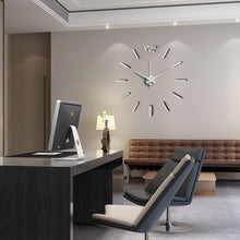 Load image into Gallery viewer, 50cm 3D Wall Clock Modern Design DIY Acrylic Mirror Stickers Clock for Living Room Bedroom Home Decor Large Silent Elreloj Mural
