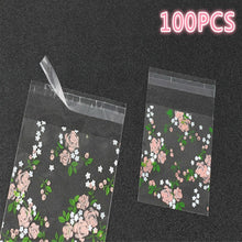 Load image into Gallery viewer, 100pcs Wedding Party Decoration Gift Packing Bag Plastic Biscuits Packaging Bread Baking Supplies White Dot Candy Cookie Package