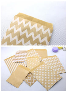 Kraft Paper Bags,Favour bags, treat bags,gift wrapping bag, baked goods bag,Pastry Tool Wrapping Wedding Party Suppl 25pcs/lot