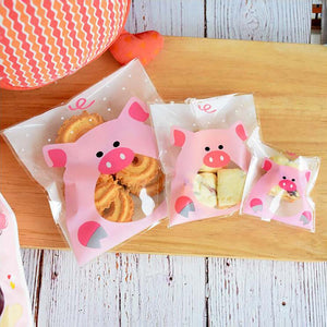 Cookie Candy Gift Packaging Bags for Biscuits Party Favors Decor Cartoon Plastic Candy Bag Teech Mouth Monster Wedding Birthday