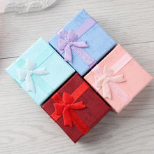 将图片加载到图库查看器，2pcs Necklace Earrings Ring Packaging Jewelry Paper Gift Box Accessories Packaging Paper Bags for Gifts cajas de regalo
