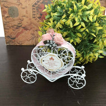 将图片加载到图库查看器，1pcs Candy box Cute Cinderella Carriage Candy Chocolate Boxes Birthday Wedding Party Favour Decoration Various colours
