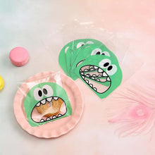 将图片加载到图库查看器，Cookie Candy Gift Packaging Bags for Biscuits Party Favors Decor Cartoon Plastic Candy Bag Teech Mouth Monster Wedding Birthday
