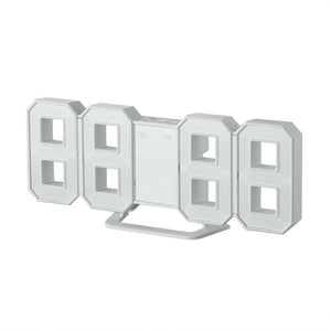 Multi-use 8 Shaped LED Display Desktop Digital Table Clocks 3 levers of light: bright Snooze interval setting USB charge