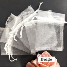 将图片加载到图库查看器，100PCS 7x9 9x12 10x15 11x16 13x18 15x20 17x23 CM Organza Bags Jewelry Packaging Bags Scented Sachet Gift Pouches 7Z
