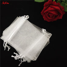 将图片加载到图库查看器，100PCS 7x9 9x12 10x15 11x16 13x18 15x20 17x23 CM Organza Bags Jewelry Packaging Bags Scented Sachet Gift Pouches 7Z
