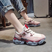 将图片加载到图库查看器，Femmes hiver grosses baskets chaussures décontractées noir 5cm plate-forme panier femme mode luxe Designers vulcanisé chaussures
