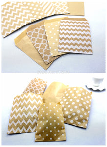 Kraft Paper Bags,Favour bags, treat bags,gift wrapping bag, baked goods bag,Pastry Tool Wrapping Wedding Party Suppl 25pcs/lot