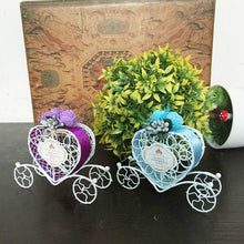 将图片加载到图库查看器，1pcs Candy box Cute Cinderella Carriage Candy Chocolate Boxes Birthday Wedding Party Favour Decoration Various colours
