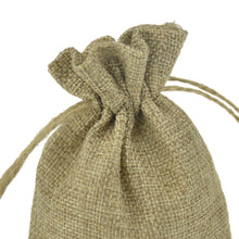 将图片加载到图库查看器，1pcs Linen Jute Drawstring Gift Bags Sacks Wedding Birthday Party Favors Drawstring Gift Christmas Bags Baby Shower Supplies
