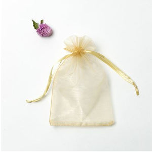 100pcs jewelry gift bag organza bags packaging transparent party Drawable Wedding Pouches present jewel candy thank you 7x9 9x12