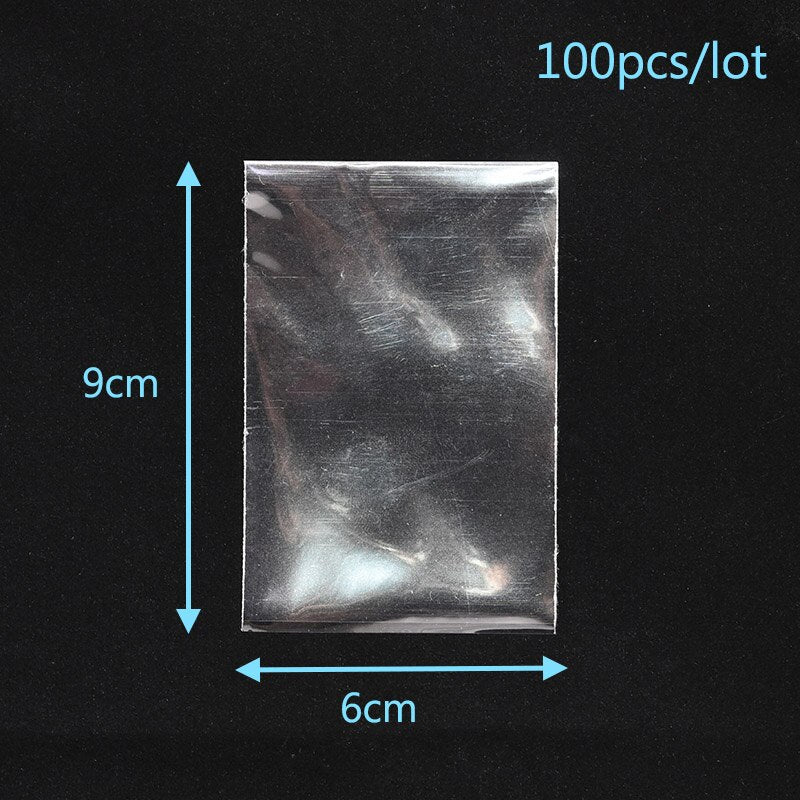 100pcs 4 Sizes Avail Transparent Opp Plastic Bags for Candy Lollipop Cookie Packaging Cellophane Bag Wedding Party Gifts Favors