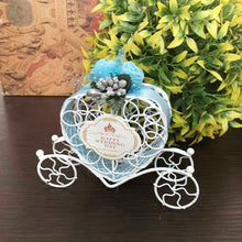 将图片加载到图库查看器，1pcs Candy box Cute Cinderella Carriage Candy Chocolate Boxes Birthday Wedding Party Favour Decoration Various colours
