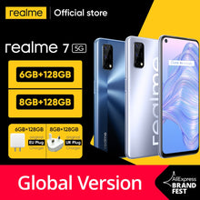 将图片加载到图库查看器，[World Premiere In Stock]realme 7 5G Dimensity 800U 6GB 128GB 120Hz Display 48MP Camera 5000mAh Global Version 30W Dart Charger
