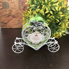 将图片加载到图库查看器，1pcs Candy box Cute Cinderella Carriage Candy Chocolate Boxes Birthday Wedding Party Favour Decoration Various colours
