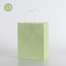 将图片加载到图库查看器，10pcs/Kraft paper bag portable bag large take out bag clothing shopping small gift bag
