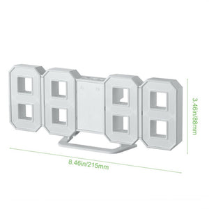 Multi-use 8 Shaped LED Display Desktop Digital Table Clocks 3 levers of light: bright Snooze interval setting USB charge