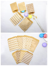 Load image into Gallery viewer, Kraft Paper Bags,Favour bags, treat bags,gift wrapping bag, baked goods bag,Pastry Tool Wrapping Wedding Party Suppl 25pcs/lot
