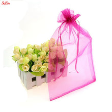 将图片加载到图库查看器，100PCS 7x9 9x12 10x15 11x16 13x18 15x20 17x23 CM Organza Bags Jewelry Packaging Bags Scented Sachet Gift Pouches 7Z
